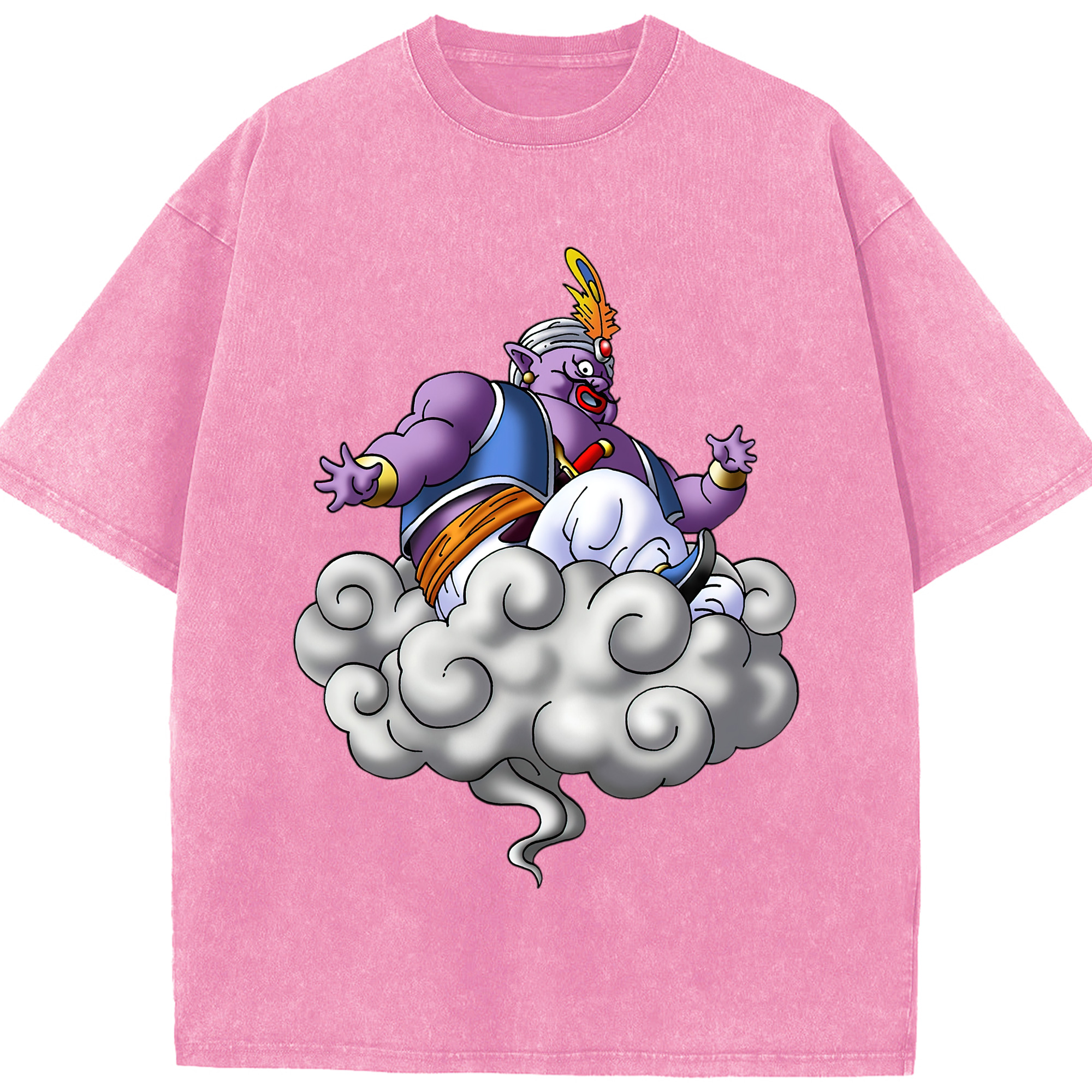 （画像用） ドラゴンクエスト Doragon Kuesuto Dragon Quest 綿100% ヴィンテージ風 半袖Tシャツ（フロントプリント）